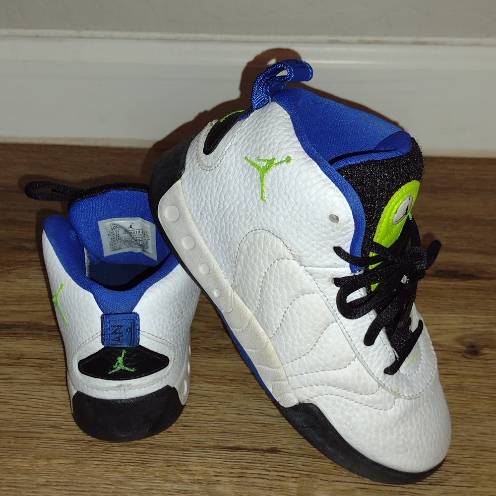 Jordan Jumpman Pro Sneakers Shoes 909418-135 White Hi Top Athletic Toddler 10C